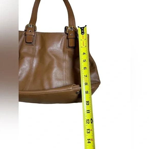 Coach Bleecker F17724 Leather Tote Brown Great Condition - Picture 9 of 12